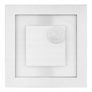 OPRAWA SCHODOWA z CZUJNIKIEM ruchu zmierzchu 230v LED SREBRNA ZIMNA 6000k