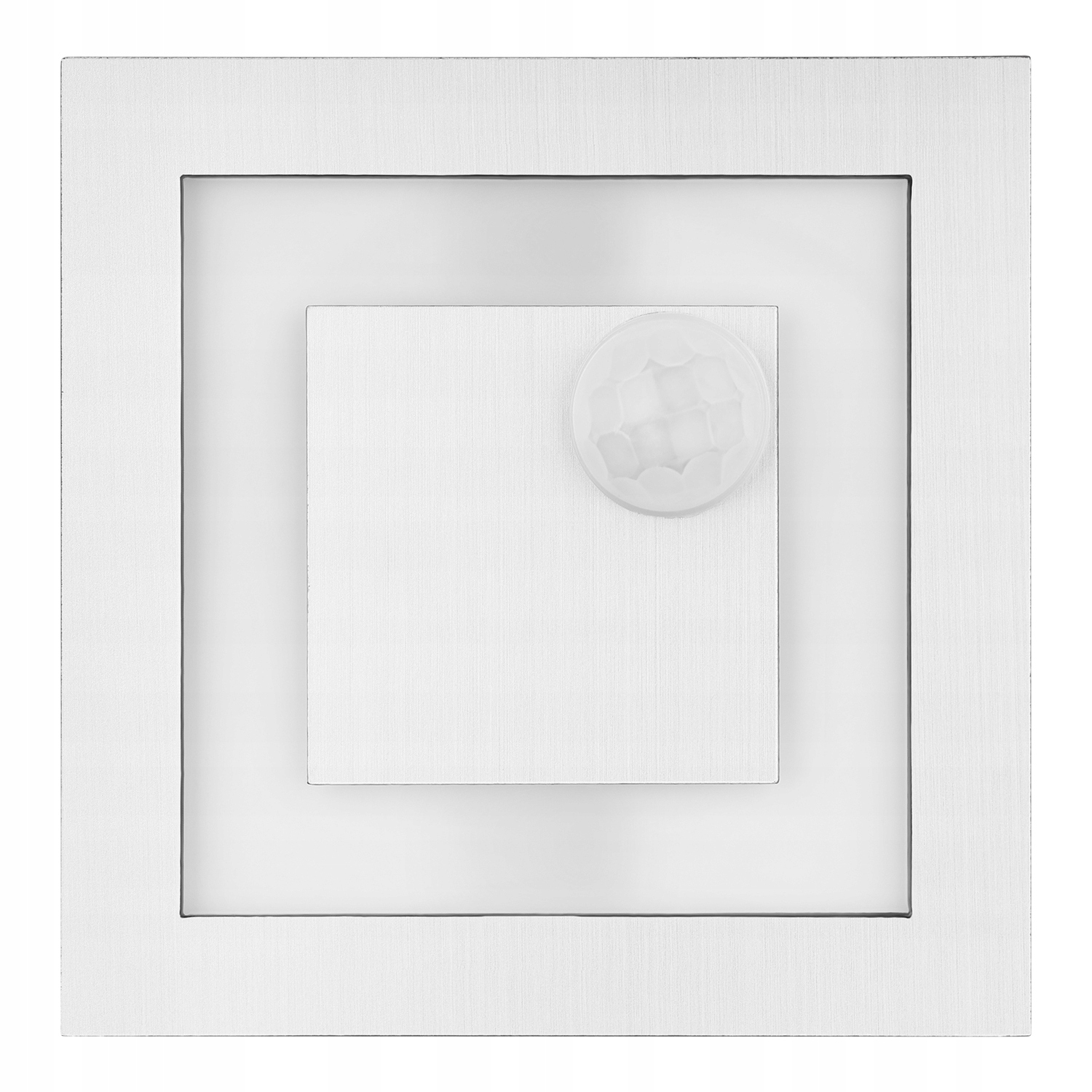 OPRAWA SCHODOWA z CZUJNIKIEM ruchu zmierzchu 230v LED SREBRNA ZIMNA 6000k