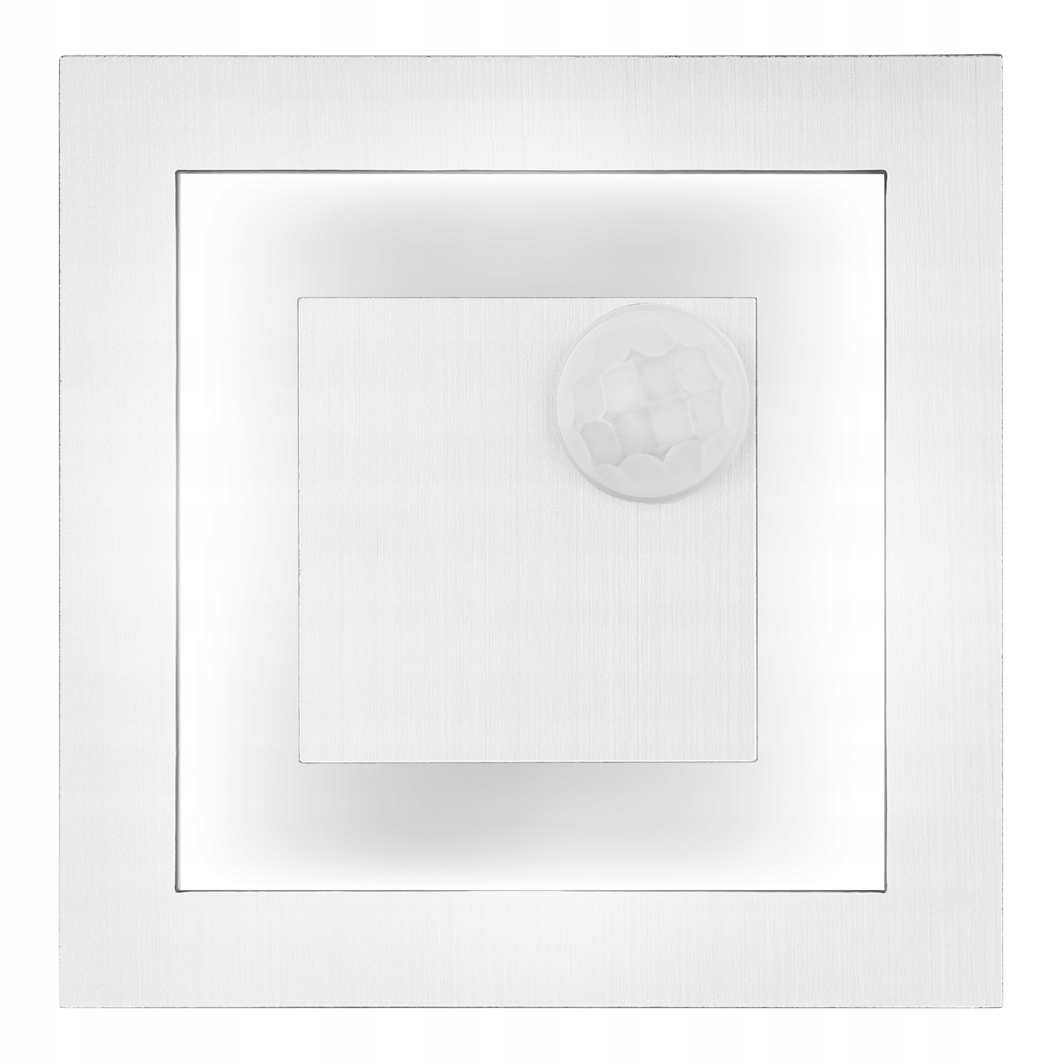 OPRAWA SCHODOWA z CZUJNIKIEM ruchu zmierzchu 230v LED SREBRNA ZIMNA 6000k - obrazek 5