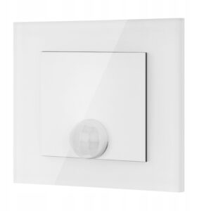 Oprawa SCHODOWA z CZUJNIKIEM ruchu zmierzchu LED 230v BIAŁA ZIMNA 6000K