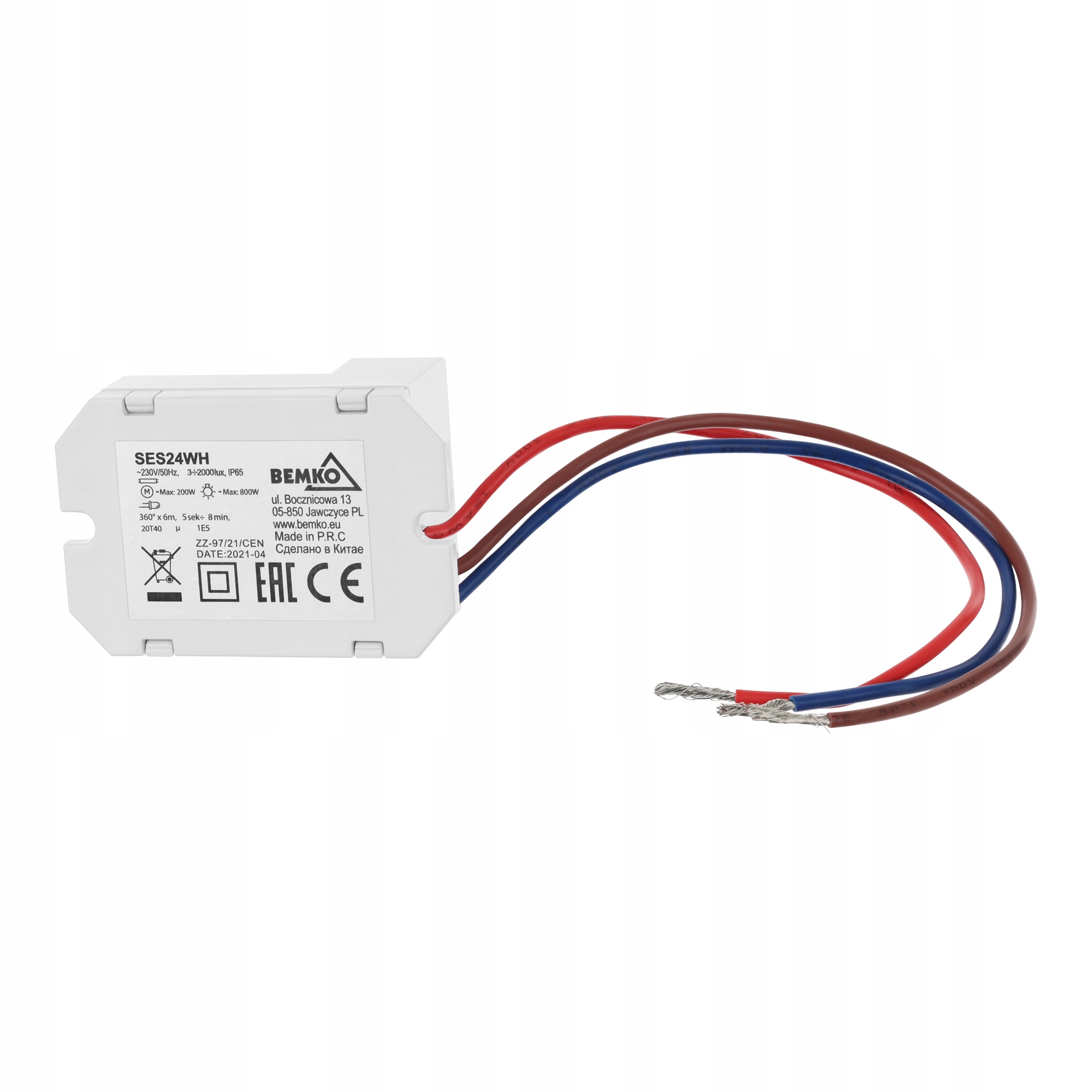 Lampki schodowe z CZUJNIKIEM RUCHU zmierzchu 230v 2W LED Z CZARNA NEUTRALNA - obrazek 14