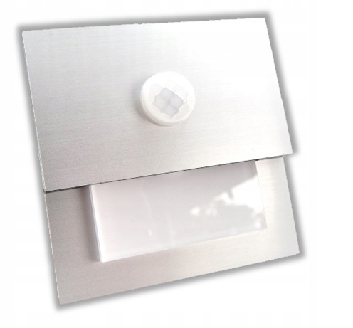 Lampki schodowe z CZUJNIKIEM RUCHU zmierzchu 230v LED SREBRNA ZIMNA 6000k - obrazek 13