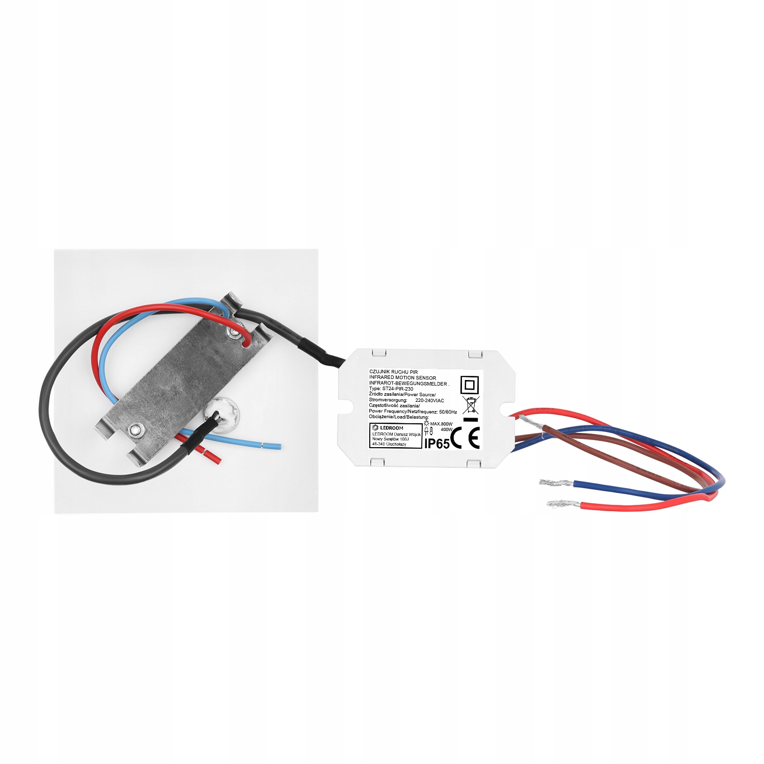 OPRAWA SCHODOWA z CZUJNIKIEM ruchu zmierzchu 230v LED SREBRNA ZIMNA 6000k - obrazek 10