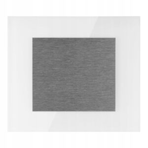 Oprawa schodowa 230V LED oświetlenie lampka schody SREBRNA CIEPŁA 3000k