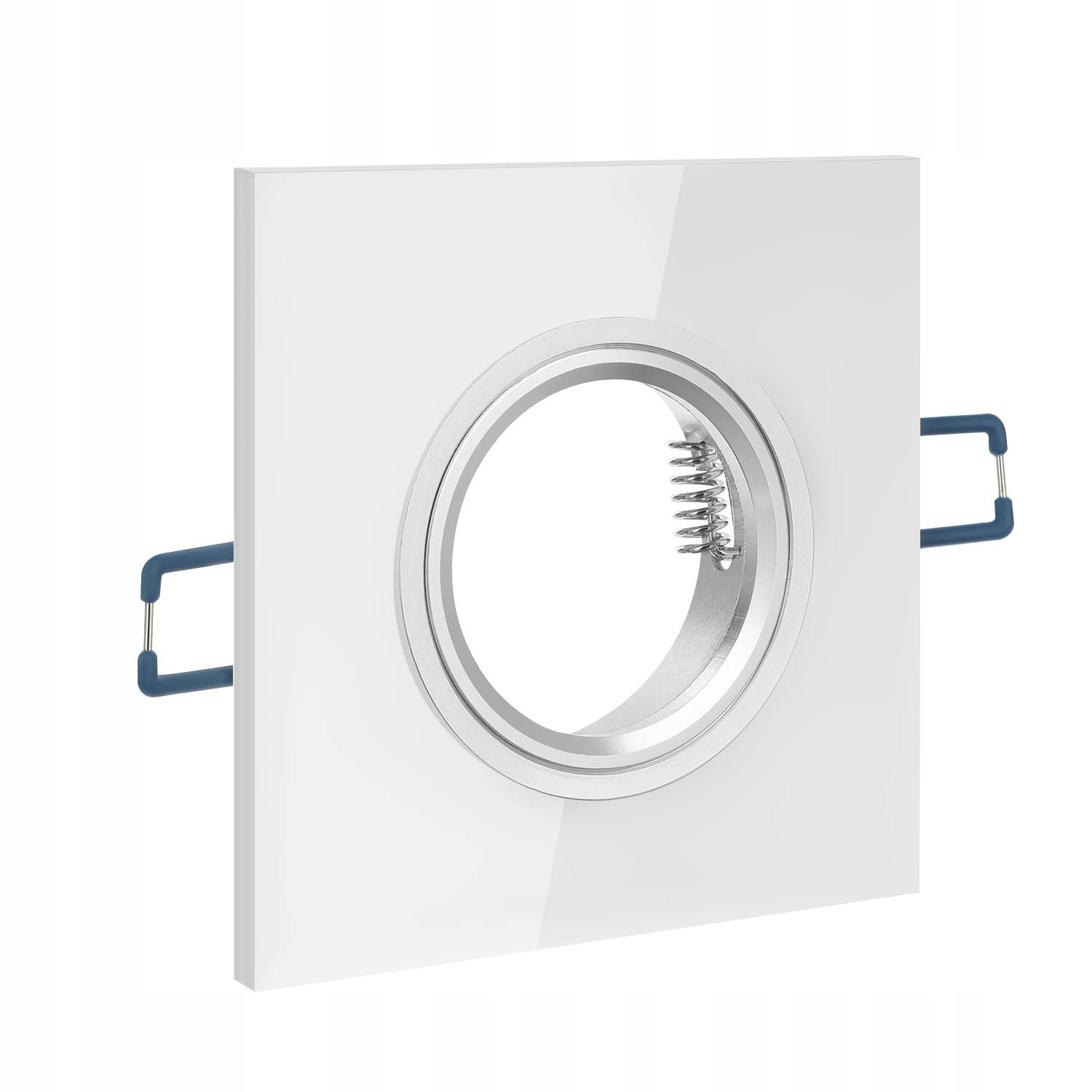 OPRAWA SUFITOWA halogenowa wpuszczana szkło LED GU10 kwadratowa BIAŁA