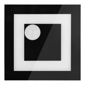 Oświetlenie schodowe z CZUJNIKIEM RUCHU zmierzchu 230v LED CZARNA CIEPŁA