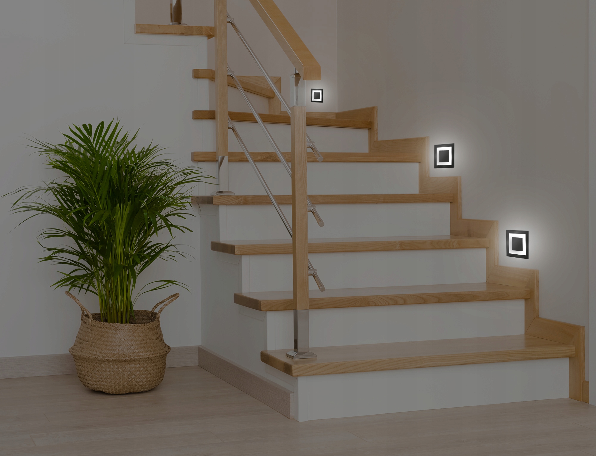 Oświetlenie schodów z czujnikiem ruchu 230v LED ZIMNA - obrazek 2