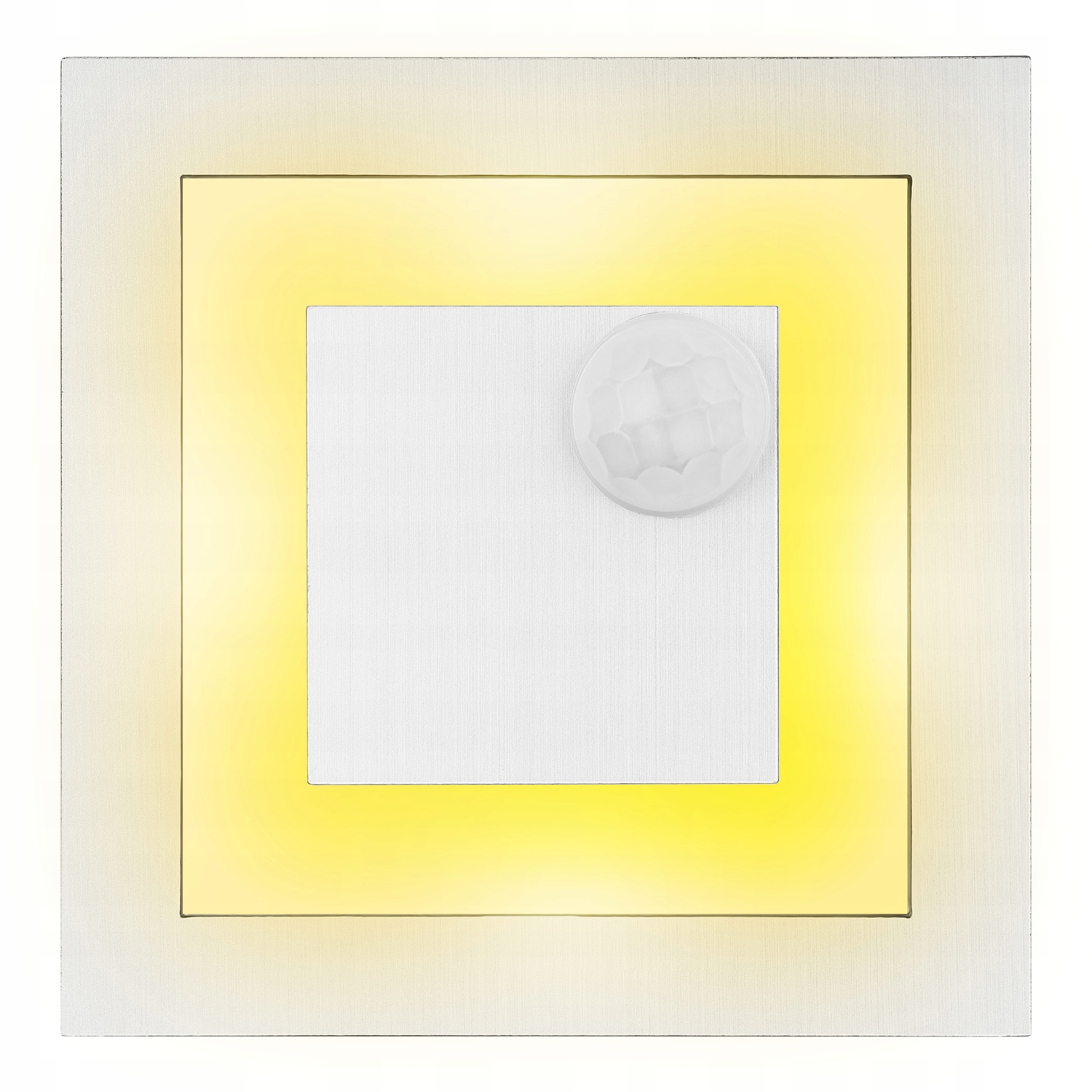 OPRAWA SCHODOWA z CZUJNIKIEM ruchu zmierzchu 230v LED SREBRNA ZIMNA 6000k - obrazek 4