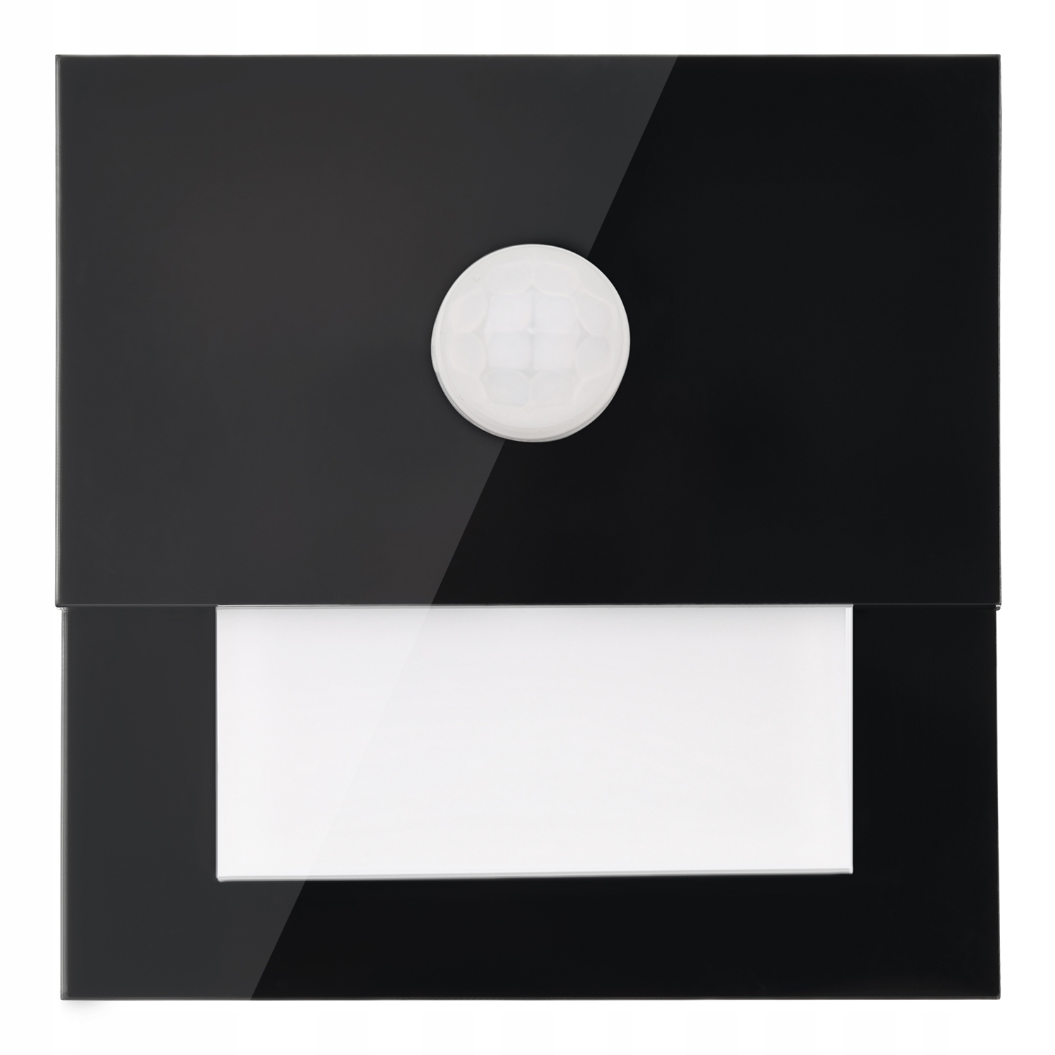 Lampka schodowa z czujnikiem ruchu i zmierzchu czarna LED 230V