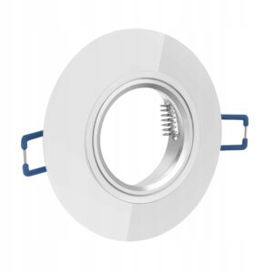 OPRAWA SUFITOWA halogenowa wpuszczana szkło LED GU10 okrągła BIAŁA